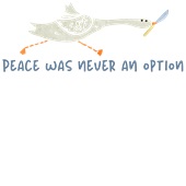 Epic Adult/Youth Peace Was Never An Option Knife Goose Cotton Graphic T-Shirts