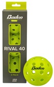 Baden Rival 40 Pickleball 3-Pack (QPB03-3000)