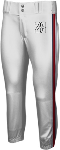 Sublimated Mid-Calf Softball Knickers - Triple Stripe