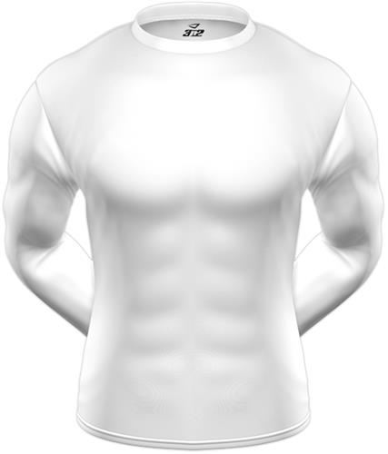 3n2 KZONE Cool Long Sleeve Shirt Tight Fit White