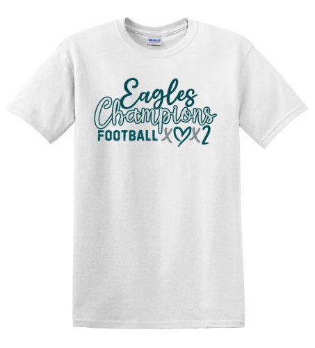 Epic Adult/Youth Eagles Football Big Game Champions x2 Cotton Graphic T-Shirts. Free shipping.  Some exclusions apply.