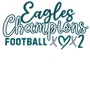 Epic Eagles Football Big Game Champions x2 Long Sleeve Cotton Graphic T-Shirts