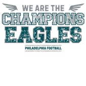 Epic Adult/Youth The Champions Eagles Football Big Game Cotton Graphic T-Shirts