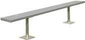 Gared Spectator 15' Surface Mount Bench Without Back BE15SM