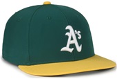 Outdoor Cap MLB-450 High Crown Flat Visor Home Cap Oakland Athletics 1OAH