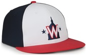 Outdoor Cap MLB-450 High Crown Flat Visor Home Cap Washington Nationals 1WNH