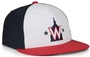 Outdoor Cap MLB-450 High Crown Flat Visor Home Cap Washington Nationals 1WNH