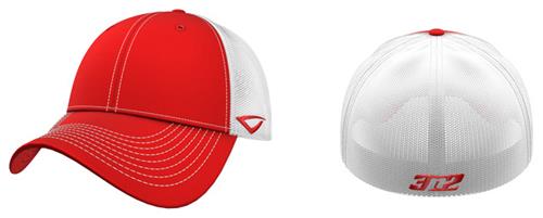 3n2 Flex-Fit Team Trucker Baseball Cap Red