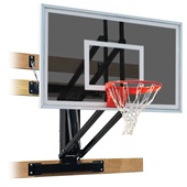 VersiVector Eclipse Adjustable Wall Mount Basketball Sys. with 36x60 smoked glass bboard