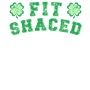 Epic Ladies Fit Shaced Funny Saint Patrick's Day V-Neck Graphic T-Shirts