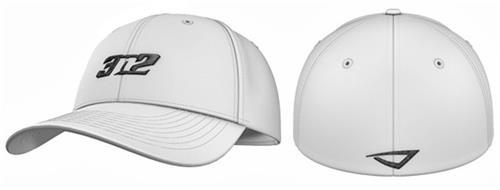 3n2 Flex-Fit 6 Panel Baseball Cap White/Black