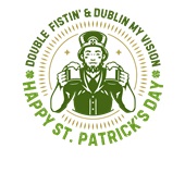 Epic Ladies Double Fistin' Beer Drinking St. Patty's V-Neck Graphic T-Shirts