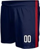 All-Sport Sublimated 6" Game Short - Custom "TwoStripe" Cool Performance Game Gear