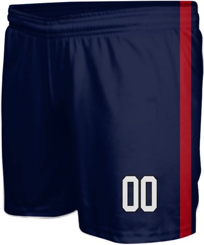 All-Sport Sublimated 6" Game Short - Custom "TwoStripe" Cool Performance Game Gear