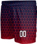 All-Sport Sublimated 6" Game Short - Custom "Triangles" Cool Performance Game Gear