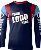 Custom Shooting Shirt - Sublimated "TrackerUnit" Long-Sleeve Unisex Crew Tee