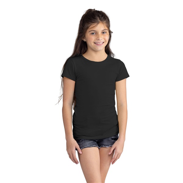 Next Level Girls Princess T-Shirt - Soft Youth Tee In Cancun Blue, Size XS - View #7