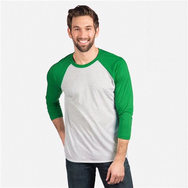 Next Level Unisex Tri-Blend Raglan T-Shirt – 3/4 Sleeve Comfort Tee - View #6