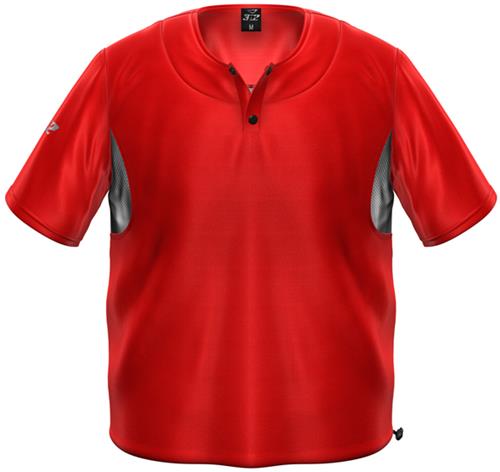 3n2 Short Sleeve Bullpen Baseball Pullover Red