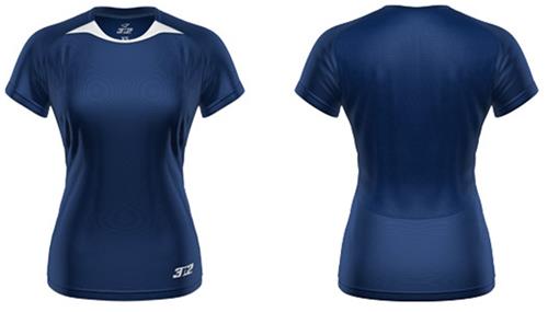 3n2 Women's Practice Training Shirt Navy. Printing is available for this item.