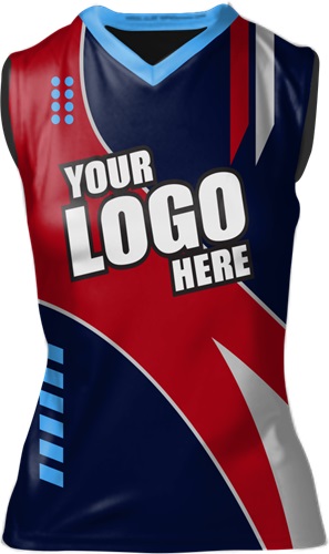 Womens/Girls Sublimated Basketball Jersey - Custom "Striker" Cool Performance Tank