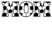 Epic Ladies MOM Soccer Font Sports Fan V-Neck Graphic T-Shirts