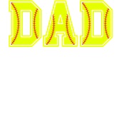 Epic Ladies DAD Softball Font Sports Fan V-Neck Graphic T-Shirts