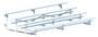 4 Row 15' Bleacher Preferred Double Foot Plank Tip & Roll BLDP-4TRG
