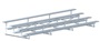 4 Row 21' Bleacher Standard Single Foot Plank - All Aluminum BLCH-421AL