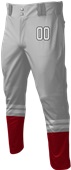 Sublimated Open Bottom Baseball Pant - Stitched