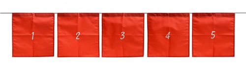 Tandem Sport Volleyball Serving Training Flags