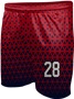 All-Sport Sublimated 7" Game Short - Custom "Triangles" Cool Performance Game Gear