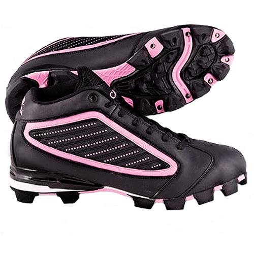 ACACIA Adult Pink Diamond-Mid Softball Cleats