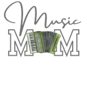Epic Ladies Band MOM Accordion Music Symphony Club V-Neck Graphic T-Shirts