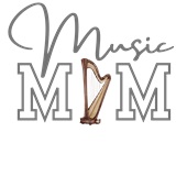 Epic Ladies Music MOM Harp Band Symphony Club V-Neck Graphic T-Shirts