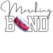 Epic Ladies Marching Band Drums Percussion Battery V-Neck Graphic T-Shirts