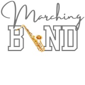 Epic Ladies Marching Band Saxophone V-Neck Graphic T-Shirts