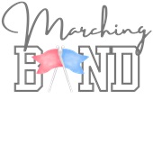 Epic Ladies Marching Band Color Guard Dance Flags V-Neck Graphic T-Shirts