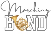 Epic Ladies Marching Band French Horn Brass V-Neck Graphic T-Shirts