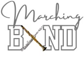 Epic Ladies Marching Band Clarinet Flute Instruments V-Neck Graphic T-Shirts