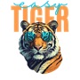 Epic Ladies Easy Tiger V-Neck Graphic T-Shirts
