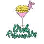 Epic Adult/Youth Dink Responsibly Pickleball Martini Bow Cotton Graphic T-Shirts