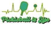 Epic Ladies Pickleball is Life Paddle Ball Game V-Neck Graphic T-Shirts