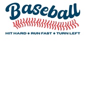 Epic Adult/Youth Baseball Laces Hit Hard Run Fast Cotton Graphic T-Shirts