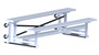 2 Row 7.5' Bleacher Single Foot Plank Tip & Roll BLCH-275TRG