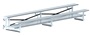 2 Row 15' Bleacher Preferred Double Foot Plank Tip & Roll BLDP-2TRG