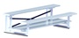2 Row 7.5' Bleacher Preferred Double Foot Plank BLDP-2AL