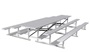 3 Row 15' Bleacher Single Foot Plank Back-To-Back BTBB-3