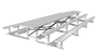 3 Row 21' Bleacher Single Foot Plank Back-To-Back BTBB-321