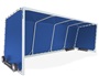 CTS-18 - Club Team Shelter - Portable - Aluminum Frame with Weather Resistant Covering - 10 Seat